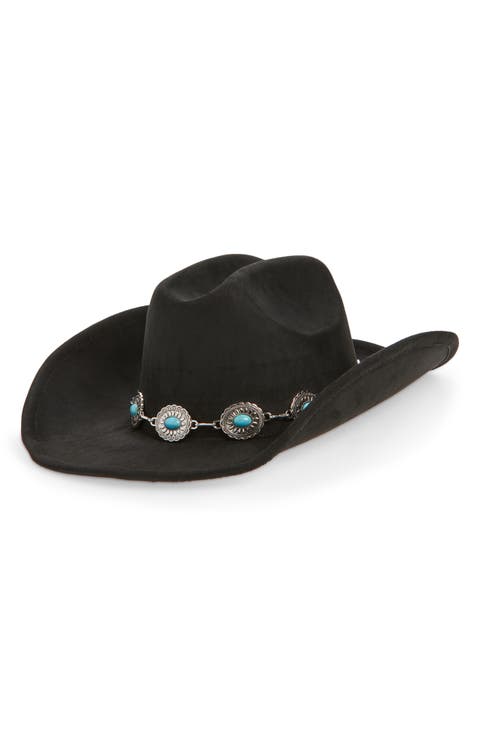 Western Cowboy Hat with Concho Band