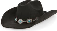 Tasha Western Cowboy Hat with Concho Band