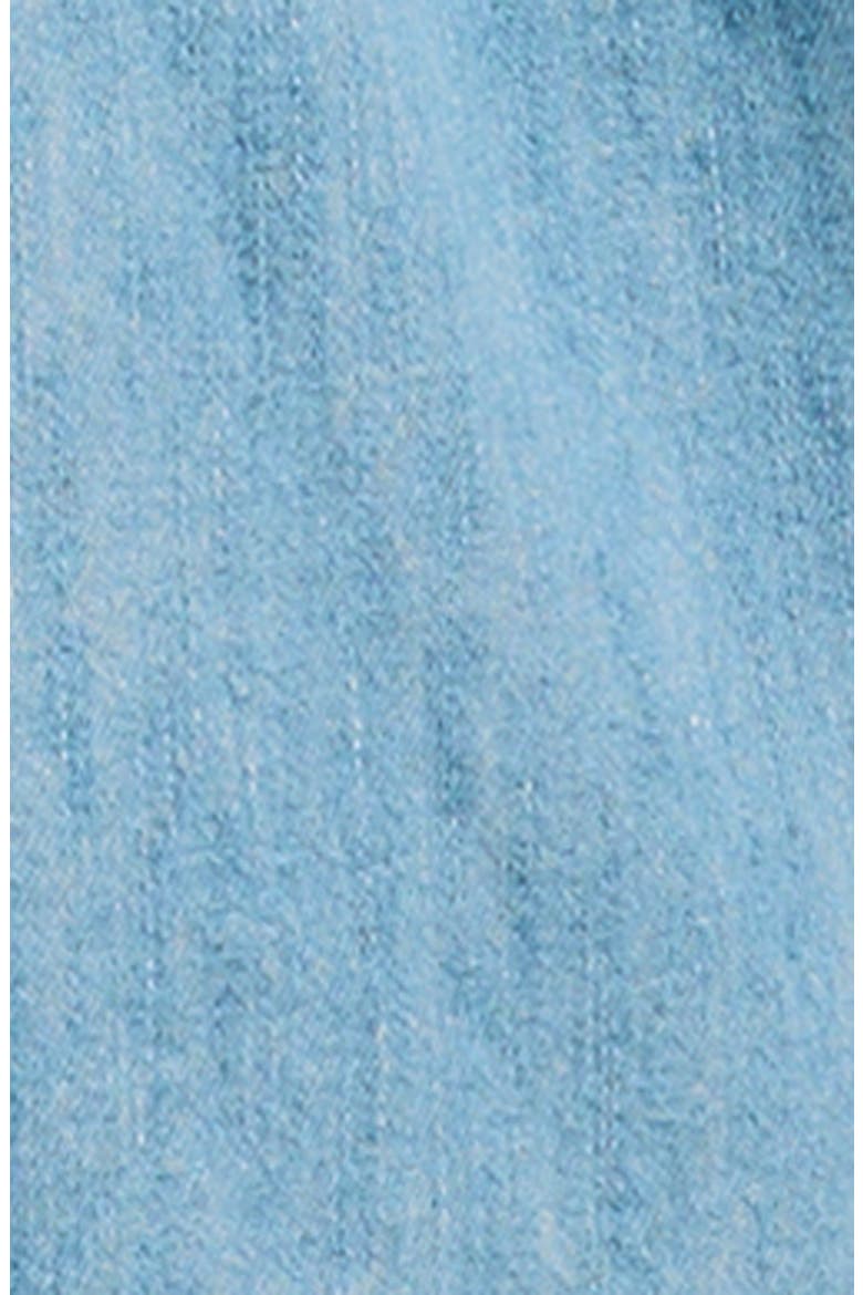 Kids' Ruffle Collar Cotton Dress, Alternate, color, LIGHT AQUAMARINE WASH