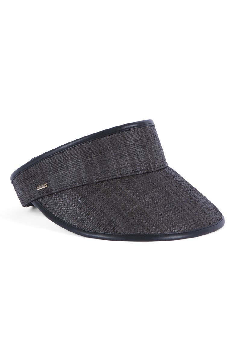Eugenia Kim Micky Packable UPF 50+ Visor, Main, color, Midnight