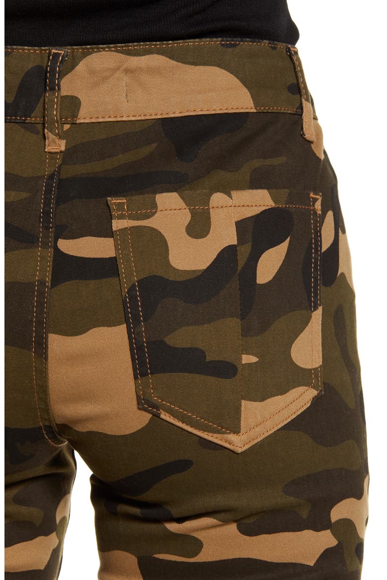Camo Stretch Denim Joggers, Alternate, color, BEIGE