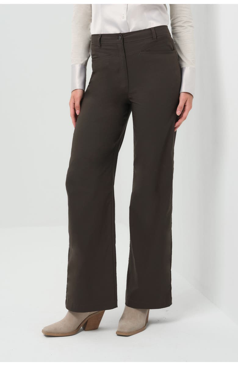 Anatomie Greyson Mid-Weight Stretch Wide Leg Pant, Main, color, Espresso
