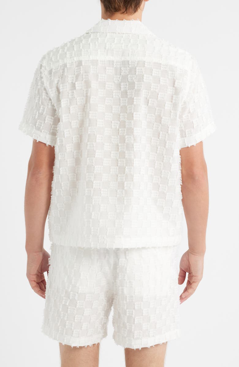 RIZORT Charles Check Camp Shirt, Alternate, color, White