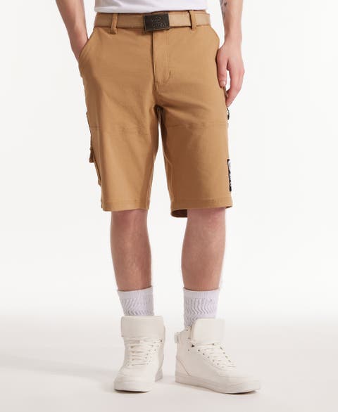 Keep Tabs on Belted Cargo Short