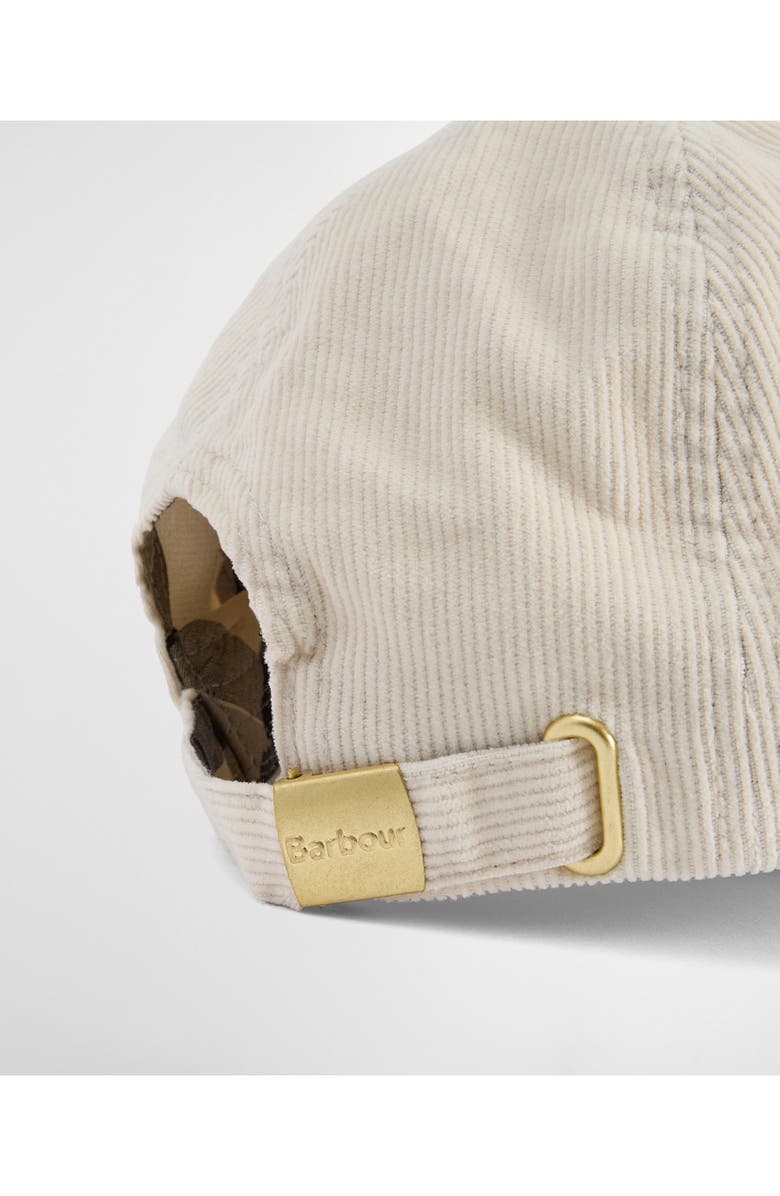 Barbour Oakley Corduroy Baseball Cap, Alternate, color, Pearl