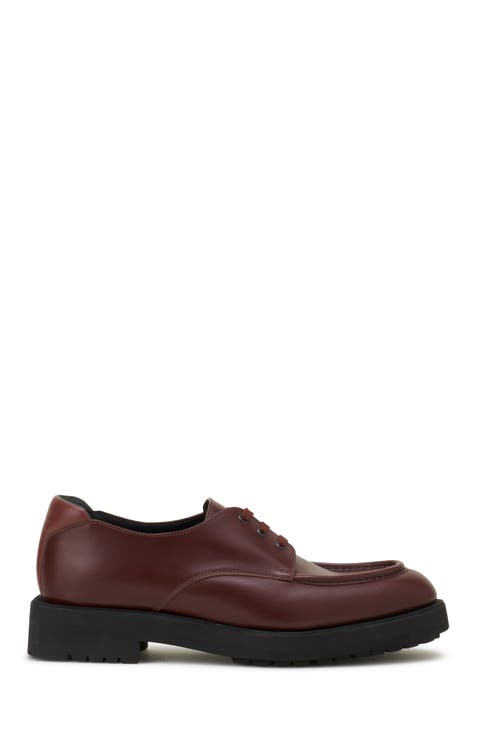 Derby Shoes In Soft Leather