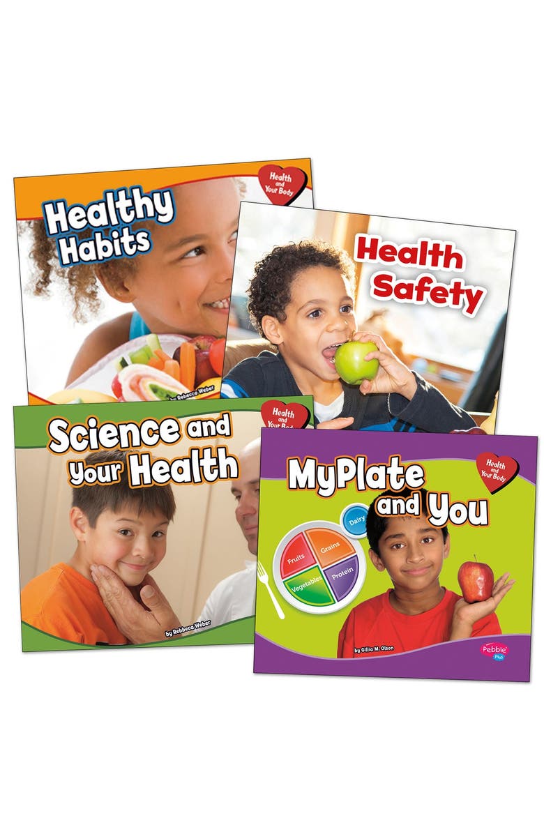 Kaplan Early Learning Company Good Health Habits and Your Body Nutritious Living Books - Set of 4, Main, color, Multicolor