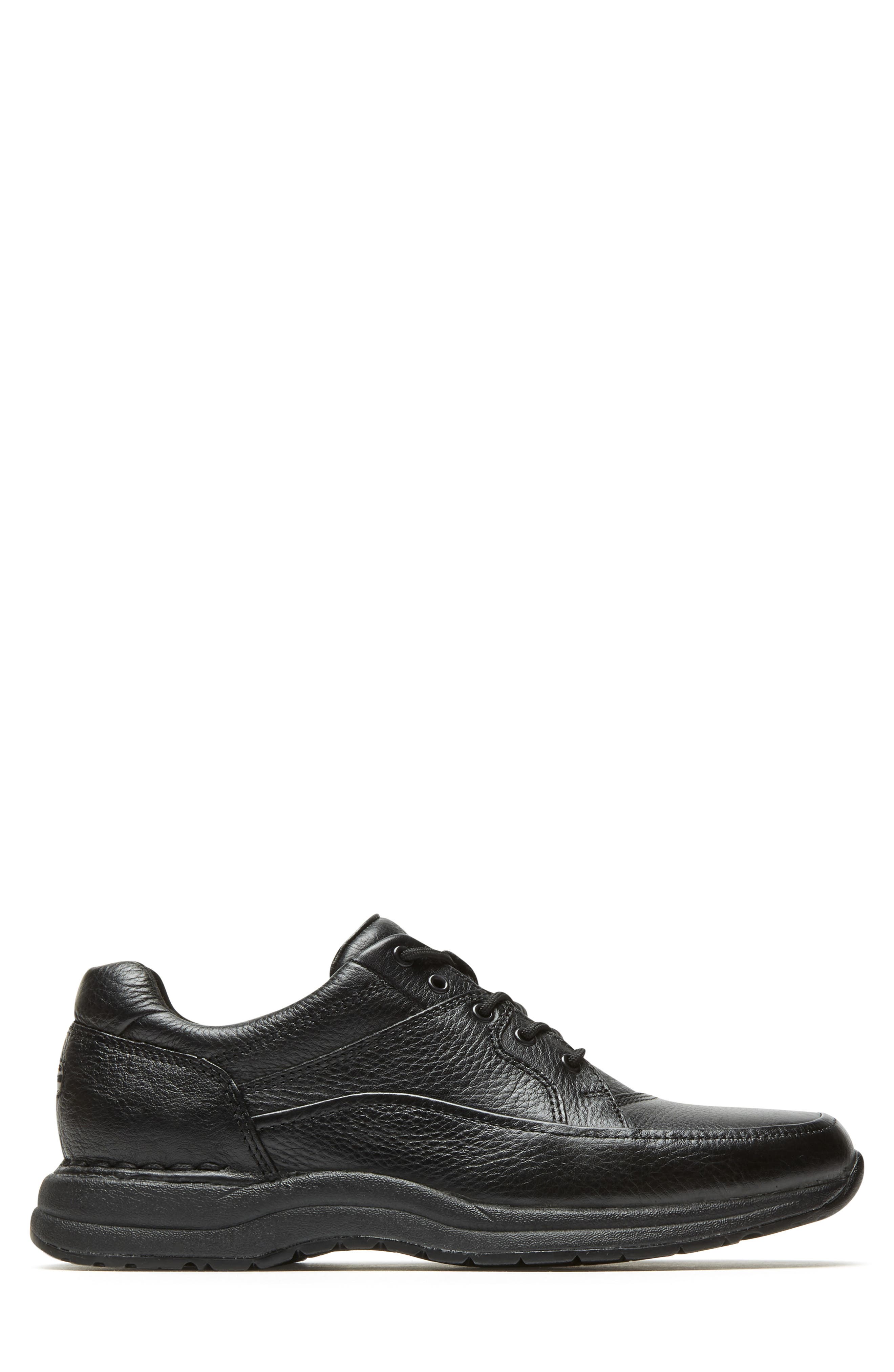 Rockport Edge Hill Apron Toe Sneaker, Alternate, color, Black