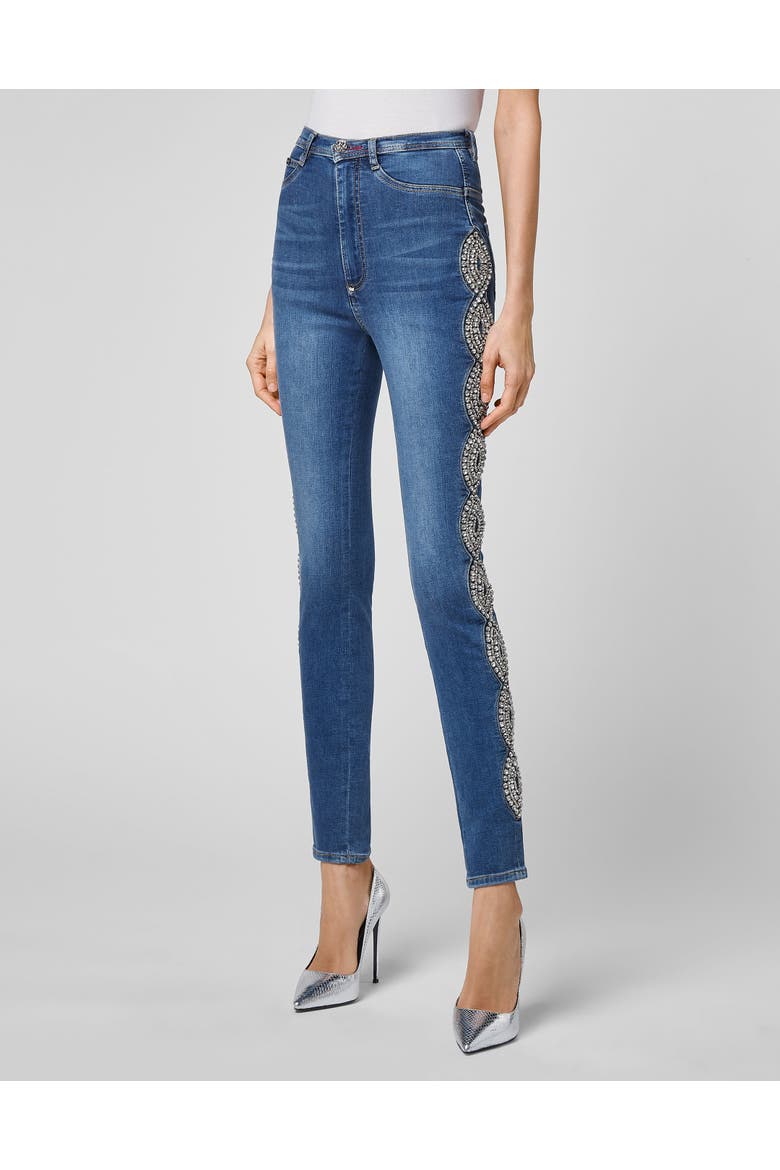 Super High Waist Jegging Women, Main, color, NewBaroqueBlue