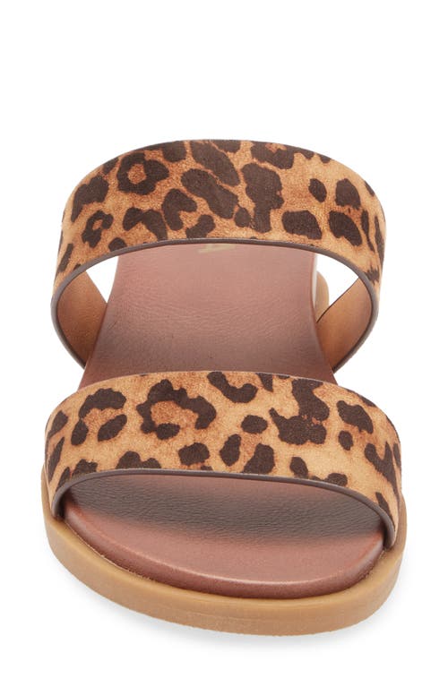 Mia Yelena Slide Sandal In Animal Print