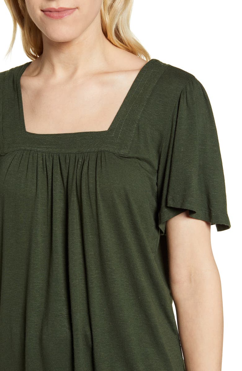 Bobeau Kate Square Neck Top, Alternate, color,