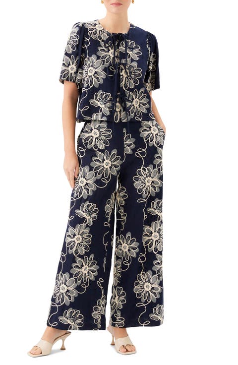 Nadine Floral Embroidery Woven Shirt