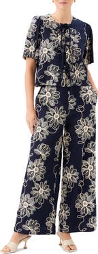 FIFTEEN TWENTY Nadine Floral Embroidery Woven Shirt