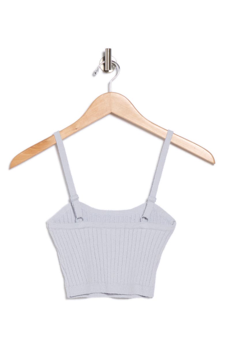 Good American Terry Rib Tube Bralette, Alternate, color, Glass