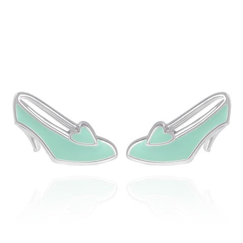 Cinderella Shoes Stud Earrings