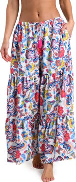 Sunshine 79 Butterfly High Tiered Cover-Up Pants