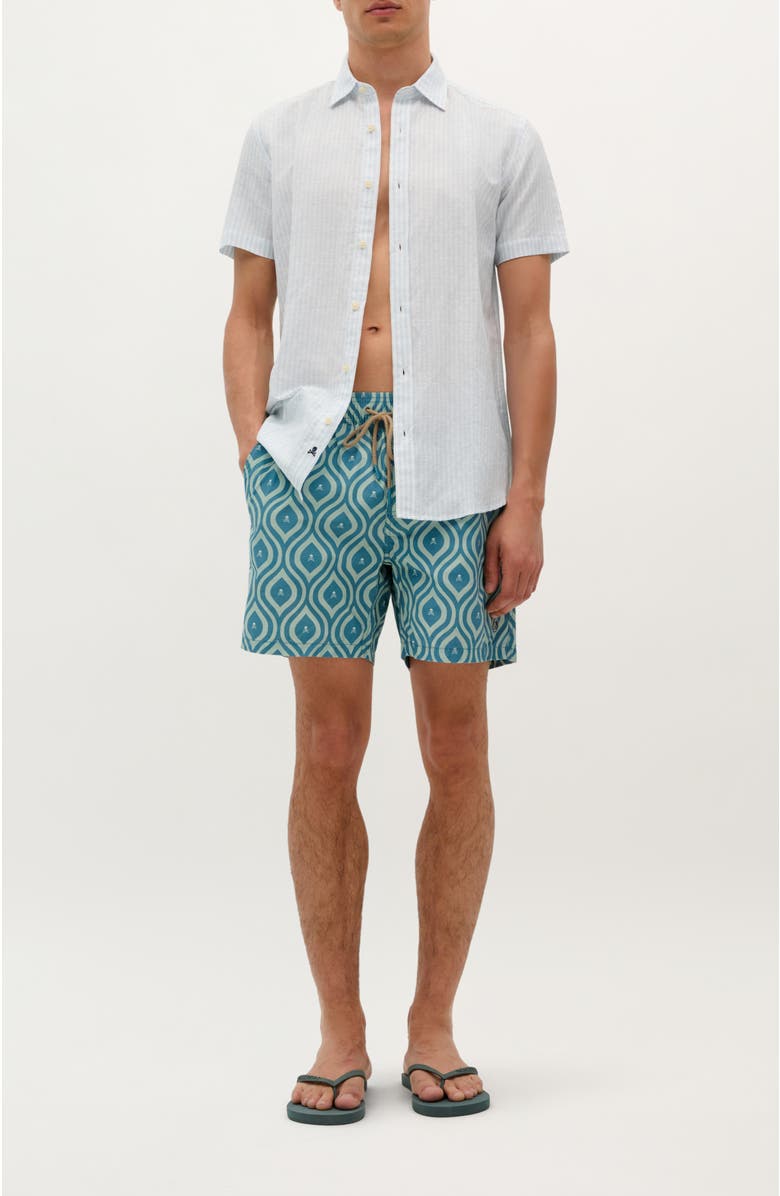 Scalpers Bridges Swimsuit, Alternate, color, Duck