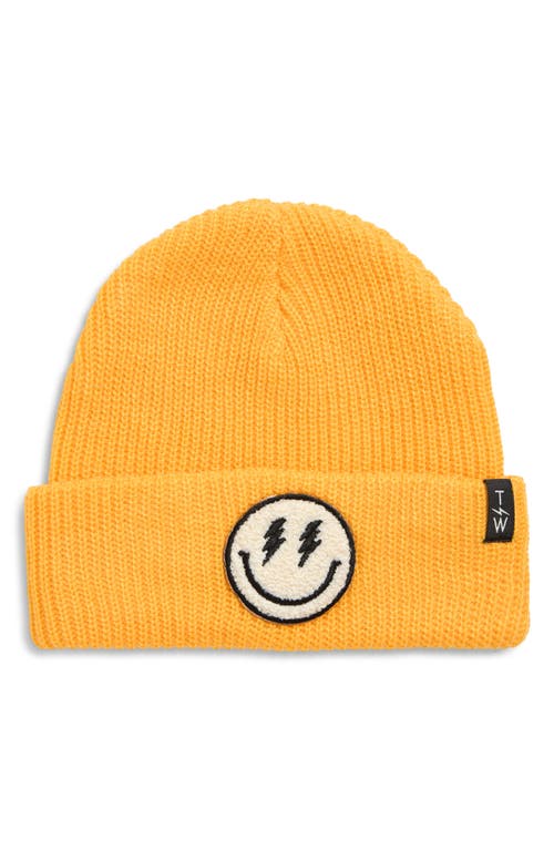 Tiny Whales Kids' No Sad Days Beanie In Yellow