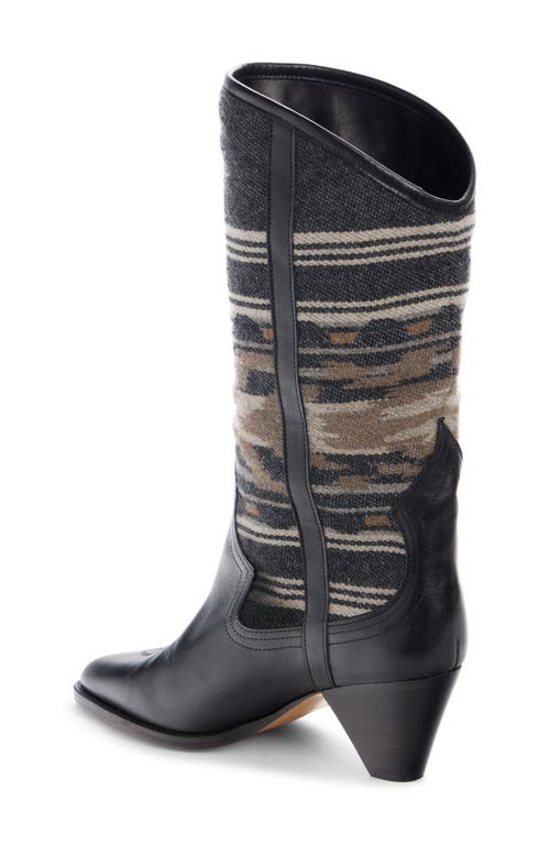 Isabel Marant Lijita Western Boot In Faded Black