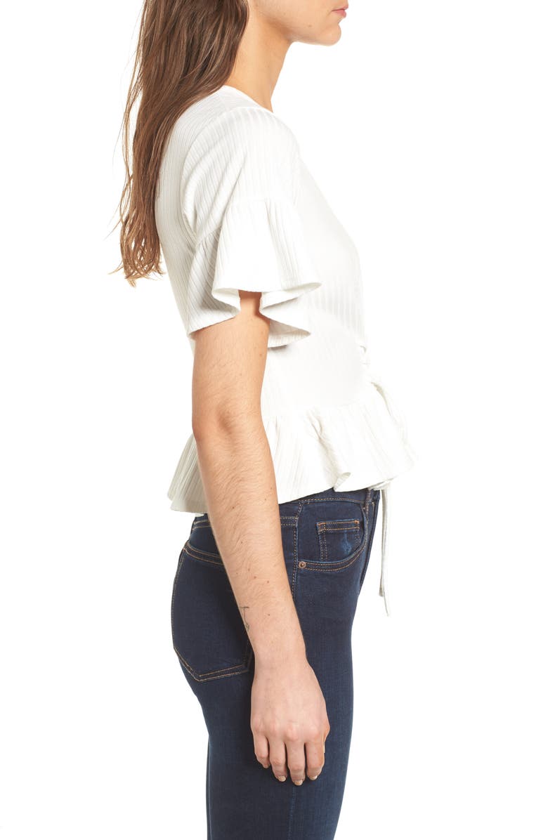 WAYF Lace-Up Tee, Alternate, color, 