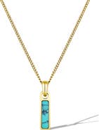 Vincero Men's Birthstone Pendant Necklace