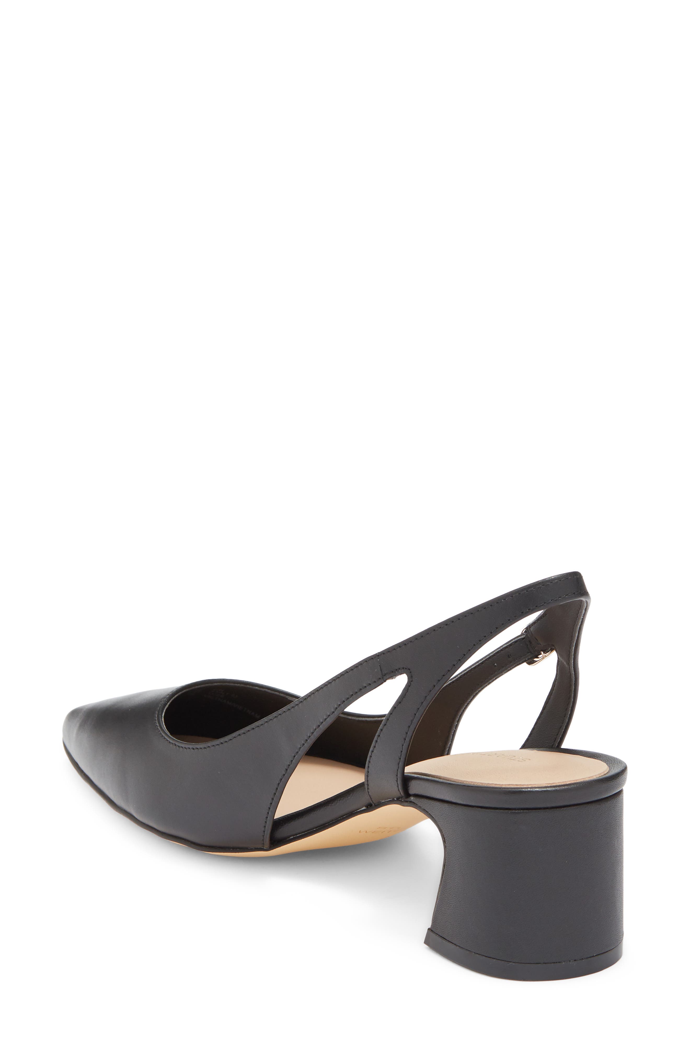 Simona Slingback Pump, Alternate, color, BLACK LEATHER