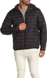 HAWKE & CO PrimaLoft Hooded Packable Quilted Jacket