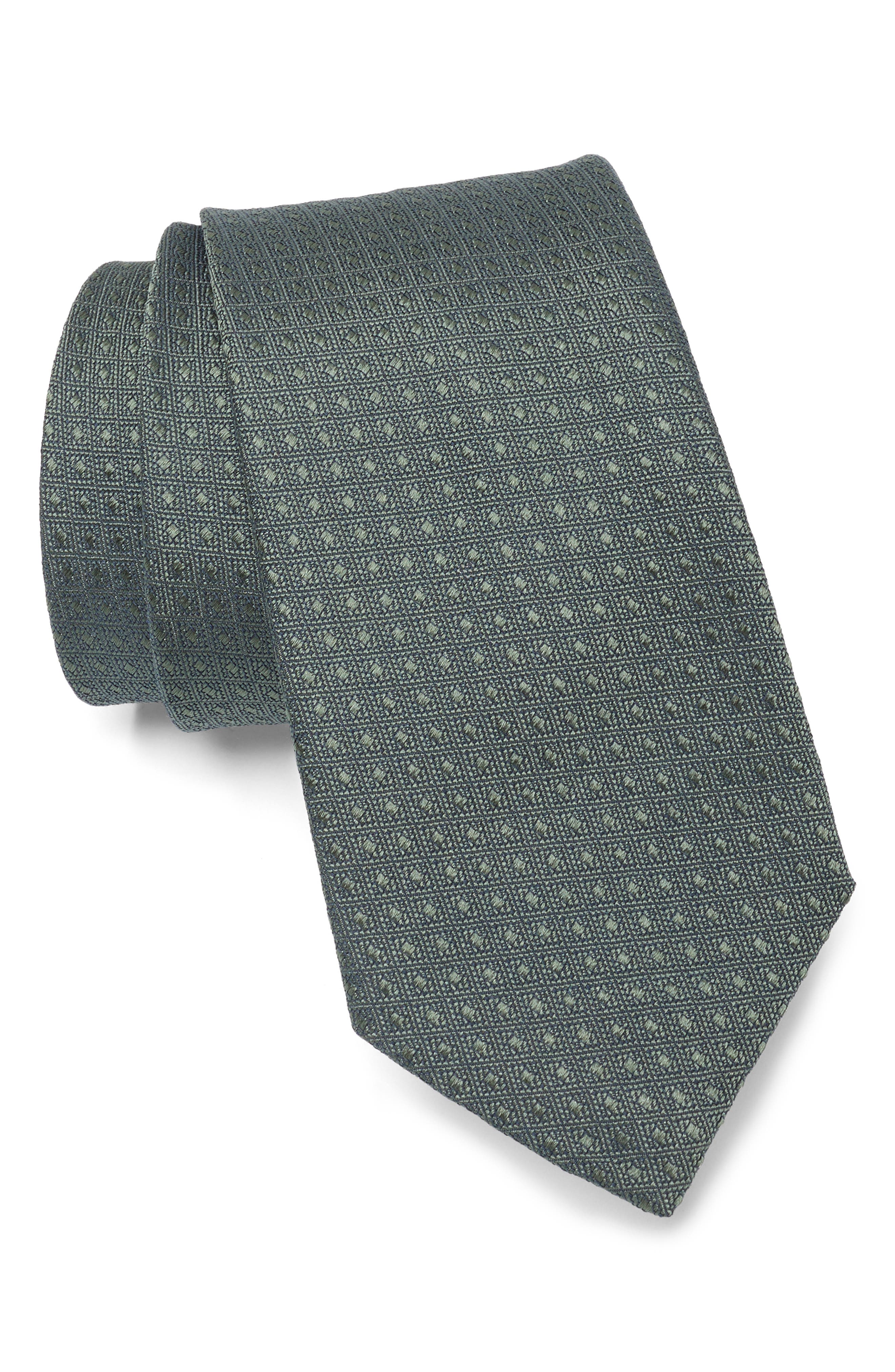 Dot Cotton & Silk Blend Tie