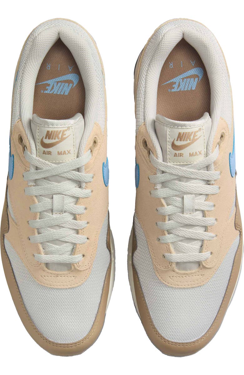 Nike Air Max 1 Essential Sneaker, Alternate, color, Bone/ Blue/ Sanddrift/ Khaki