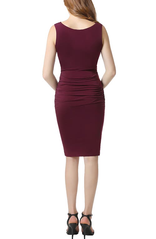 Kimi & Kai Talula Scalloped V-neck Maternity Sheath Dress