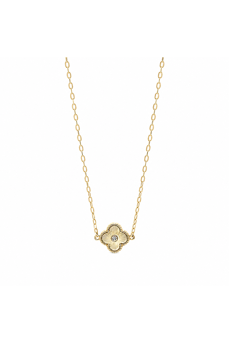 Arden Gold Clover Necklace, Main, color, Gold