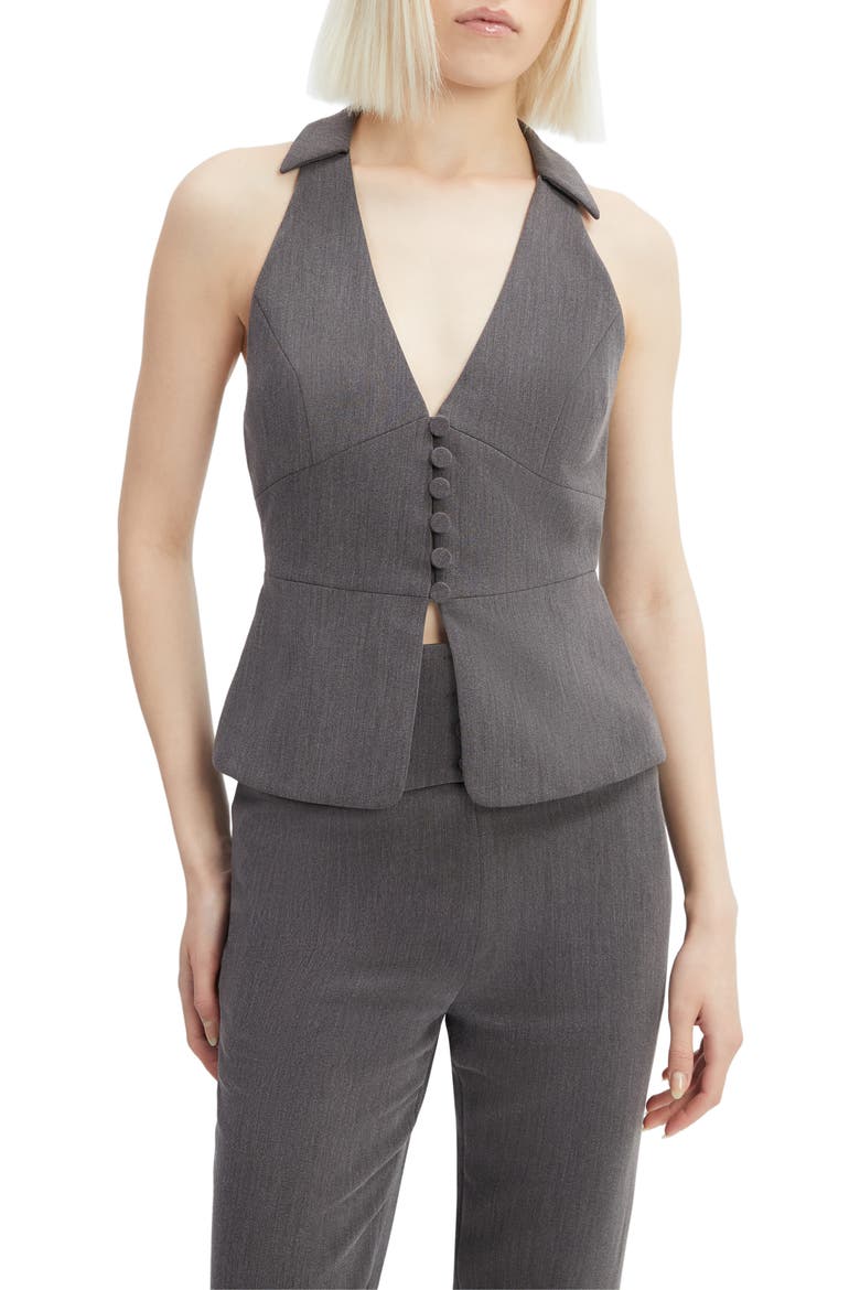 Cohan Fitted Vest, Main, color, GREY MARLE