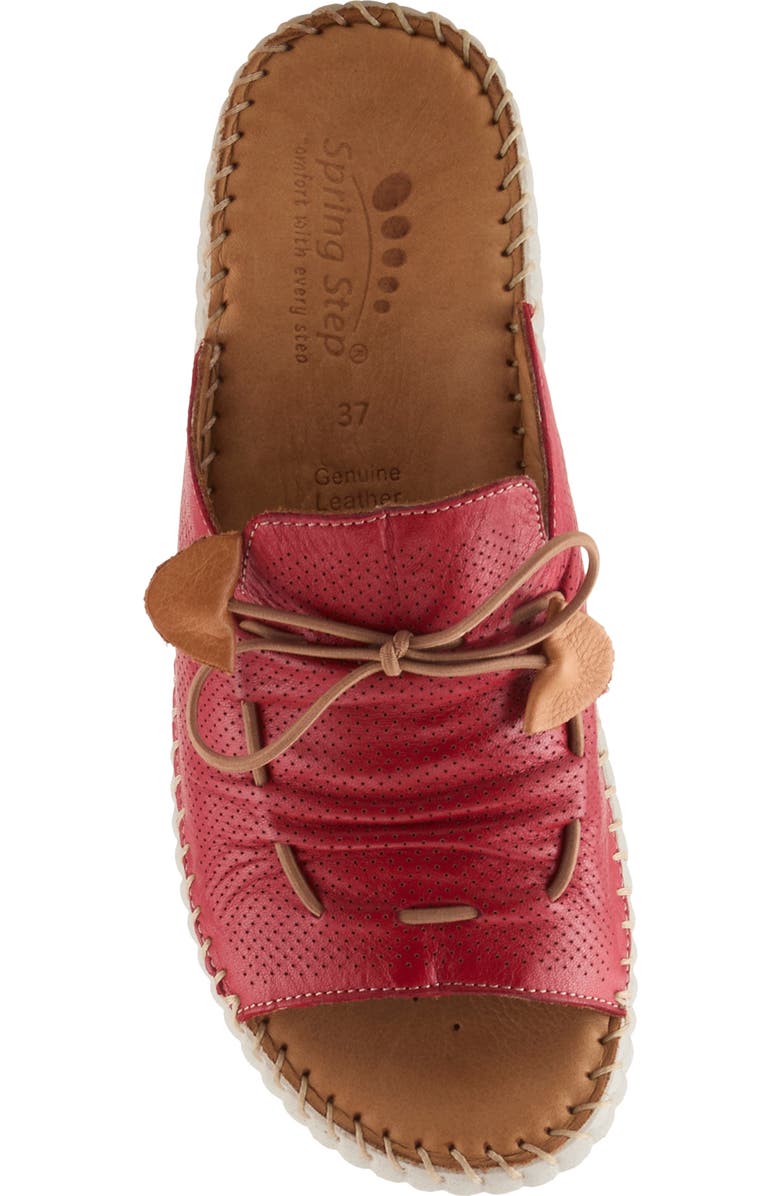 Spring Step Nevelle Wedge Sandal, Alternate, color, Red