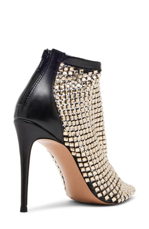 Steve Madden Dancin' Crystal Mesh Pointed Toe Bootie In Multi