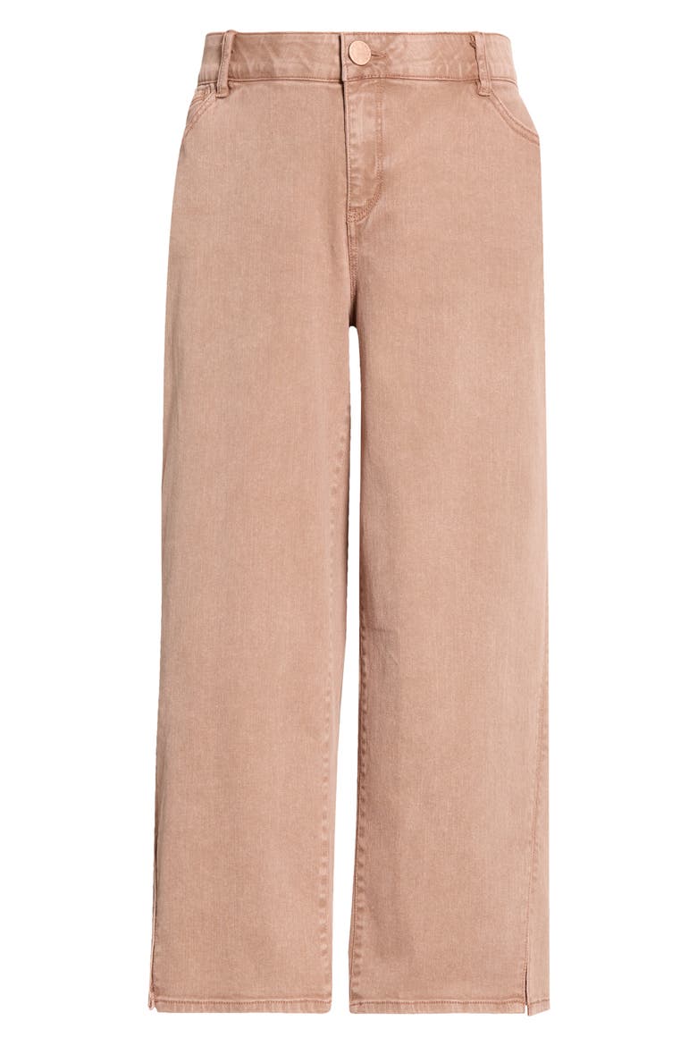 Sam Side Slit High Waist Wide Leg Jeans, Alternate, color, WASHED SOFT MINK