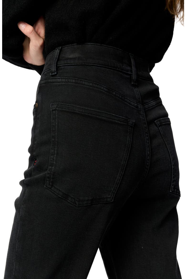 Ase Straight Leg Jeans, Alternate, color, JET BLACK