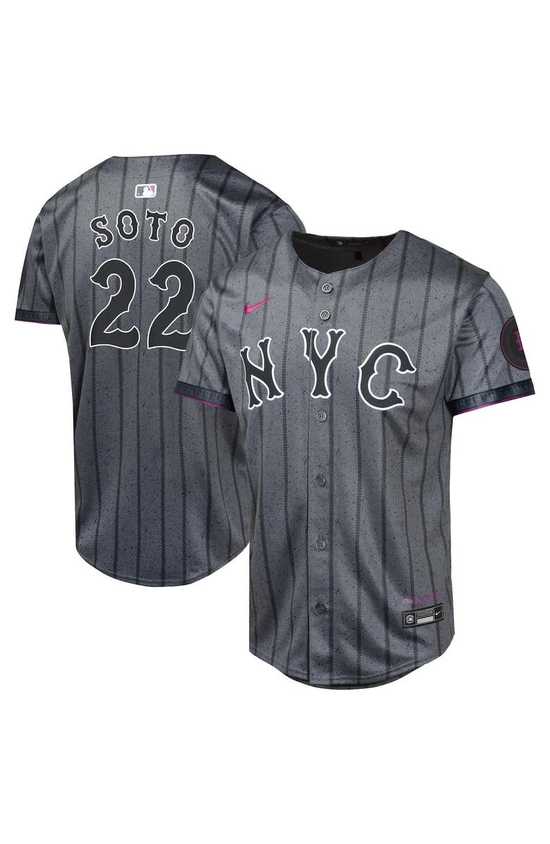 Nike Youth Nike Juan Soto Gray New York Mets City Connect Limited Jersey, Main, color, Gray