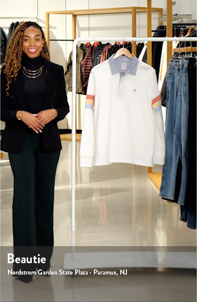 Stripe Sleeve Cotton Rugby Shirt, sales video thumbnail