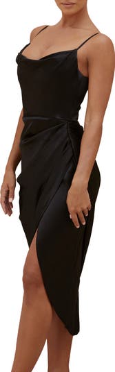 Reva Satin Gathered Corset Dress
