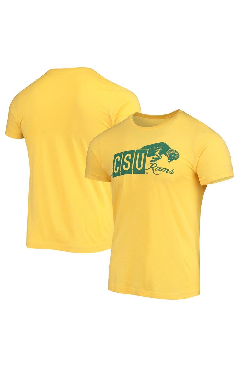 HOMEFIELD Men's Homefield Heathered Gold Colorado State Rams Vintage 1966 Logo T-Shirt, Main, color, 