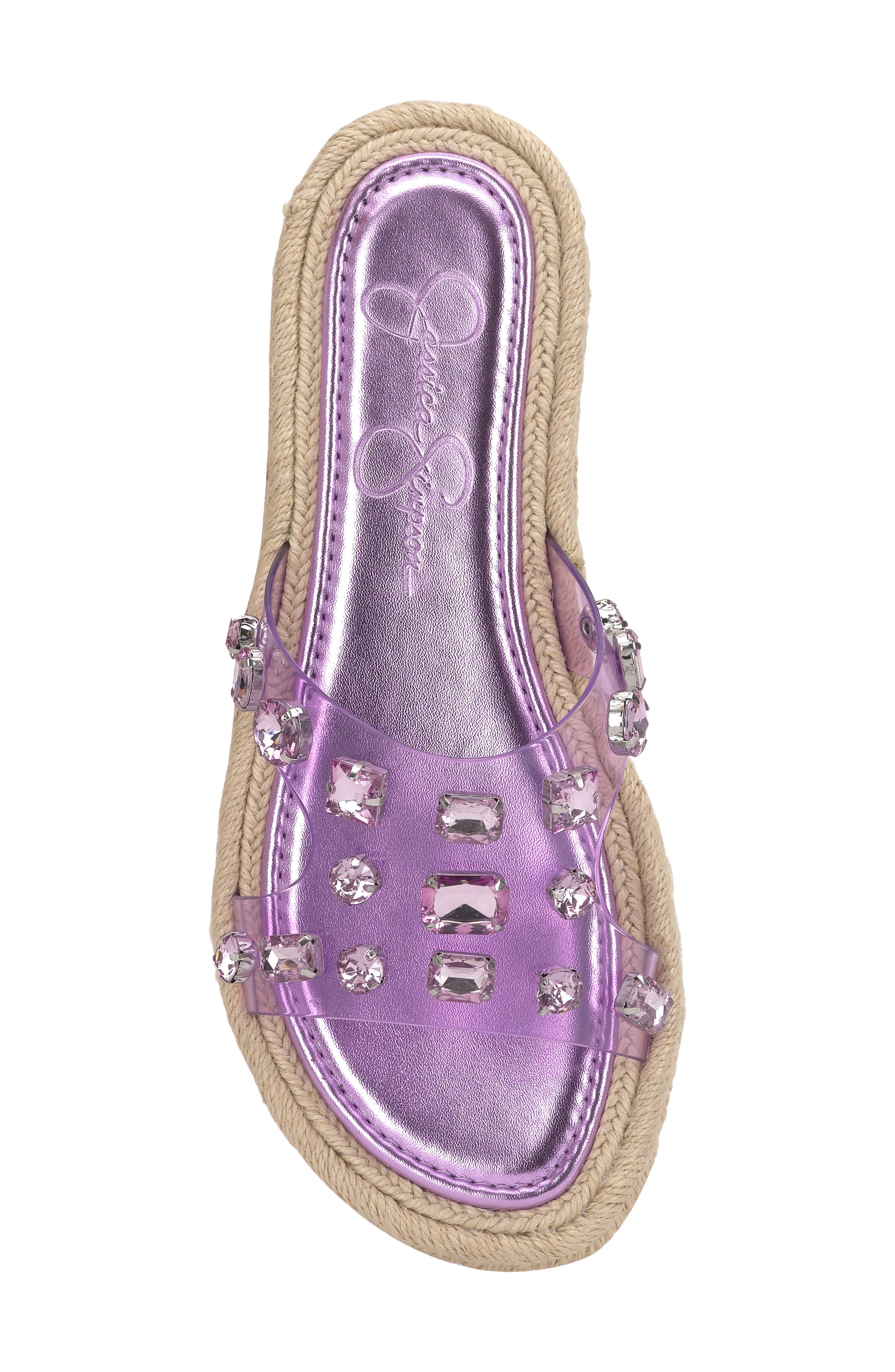 Jinka Espadrille Slide Sandal, Alternate, color, PALE PURPLE