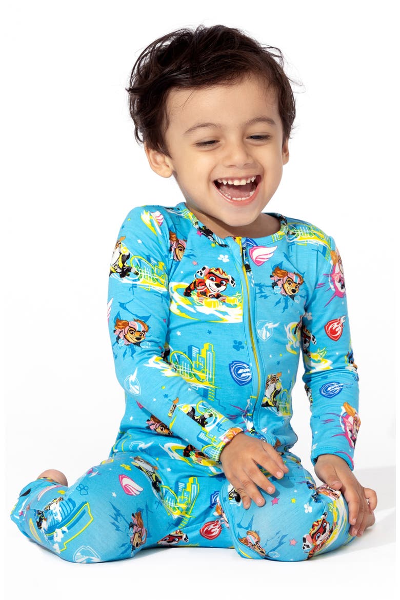 Paw Patrol Fitted Convertible One-Piece Pajamas, Alternate, color, BLUE