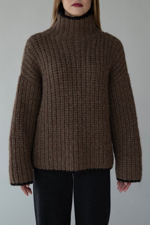 Sskein Sylvie Handknit Pullover In Brown