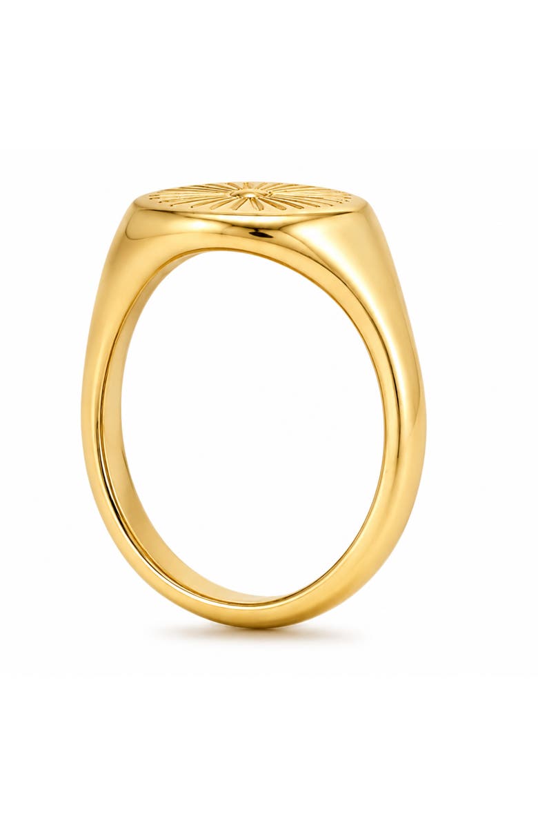 Donatello Gian Golden Ray Signet Ring, Alternate, color, Gold