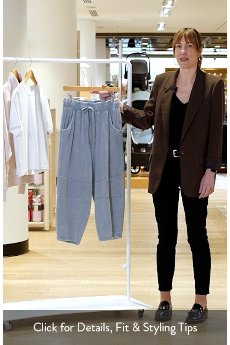 Cotton Barrel Leg Sweatpants video