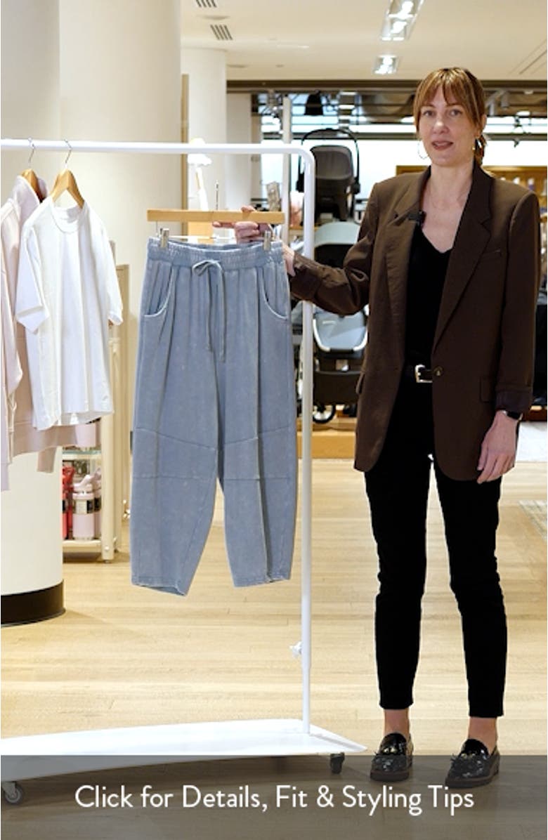 Cotton Barrel Leg Sweatpants, sales video thumbnail