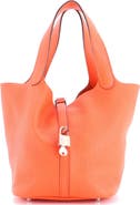 Pre-Owned Hermes Picotin Lock Bag Clemence MM