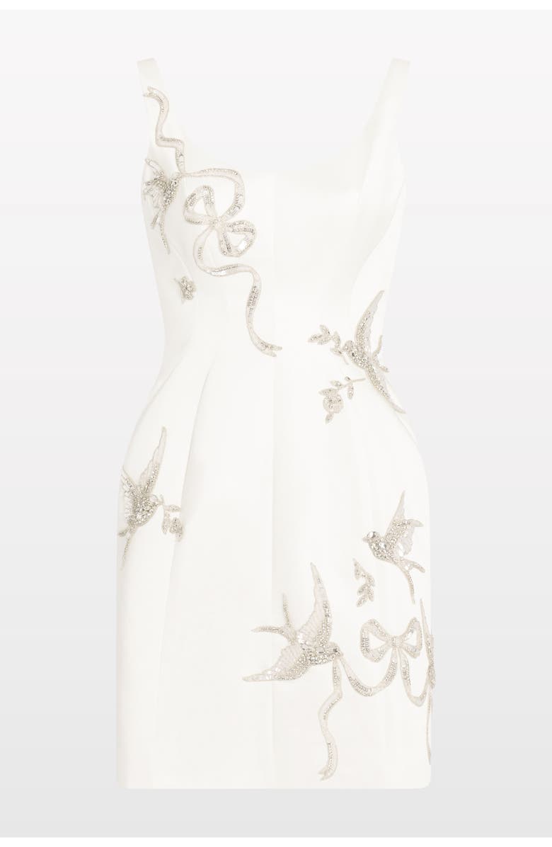 Jenny Packham Giselle Embellished Mini Dress, Main, color, Ivory