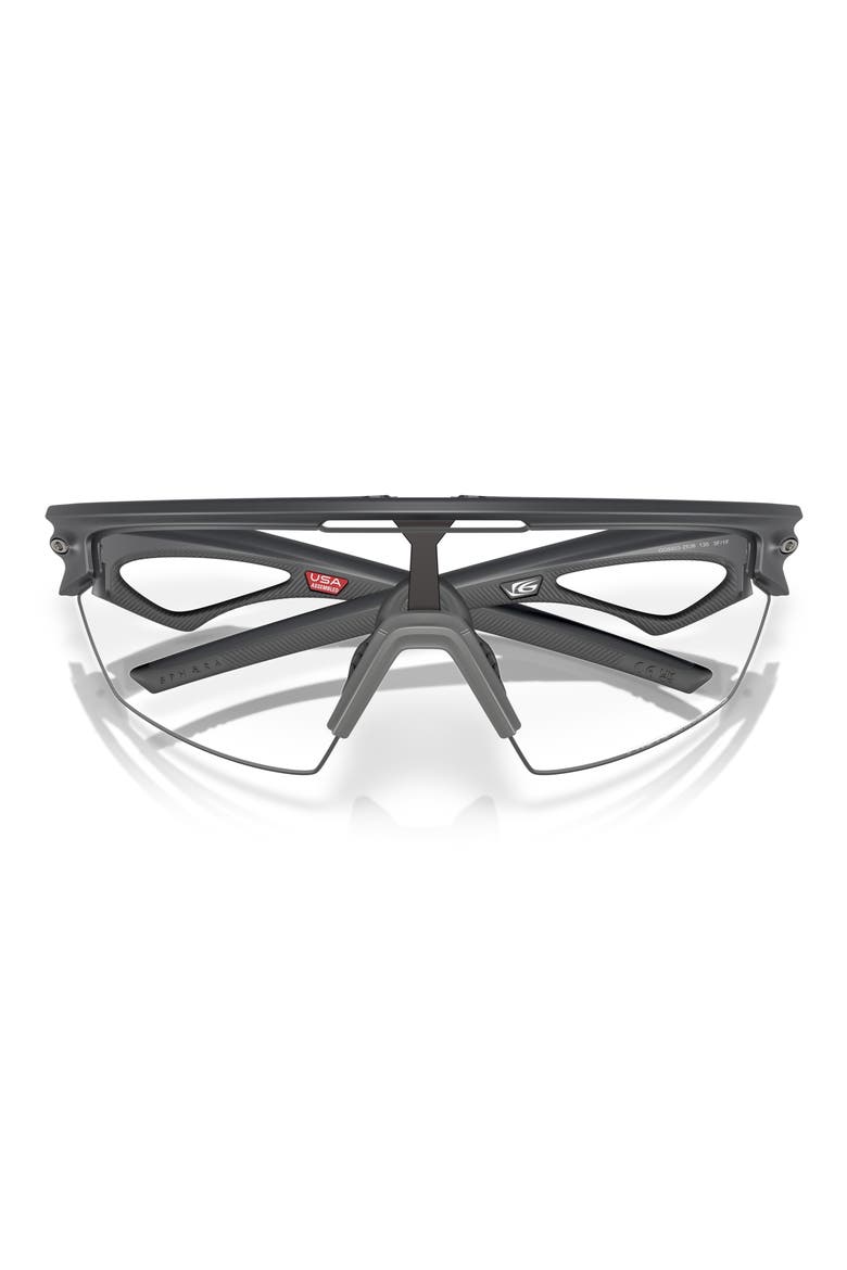 Sphaera Rectangle Sunglasses, Alternate, color, CARBON / PHOTOCHROMIC