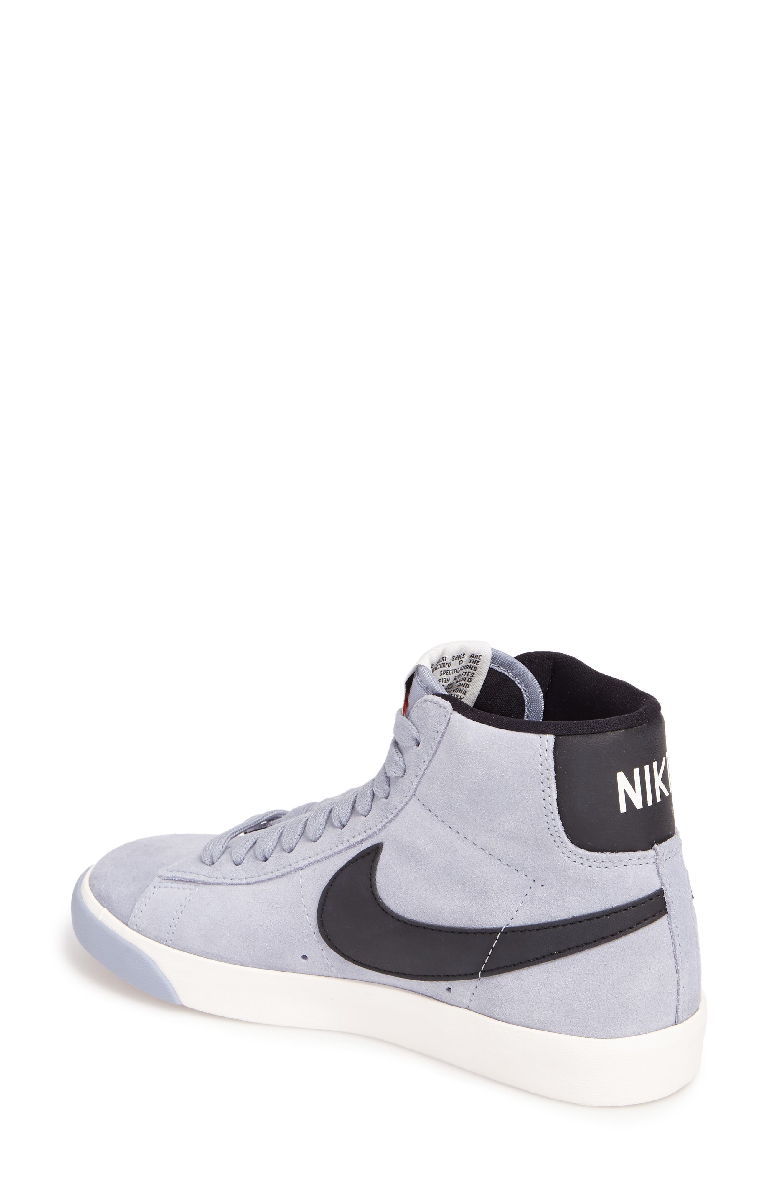 Blazer Mid Vintage Sneaker, Alternate, color, GLACIER GREY/BLACK-IVORY